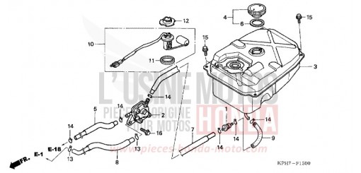 RESERVOIR A CARBURANT (1) ANF125T5 de 2005
